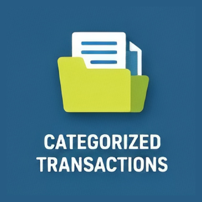 Categorized transactions